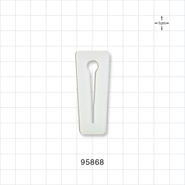 Slide Clamp, White - Fits 0.315 inch OD Tubing (8 mm) - 95868