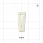 Slide Clamp, Natural - Fits 0.315 inch OD Tubing (8 mm) - 95878