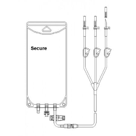 Advanced Medical Systems Empty IV Bag 3 Liter - Case of 50 - CMS-9832-CS