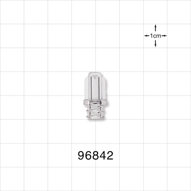 Female Luer Cap, Non-Vented, Clear -  - 96842