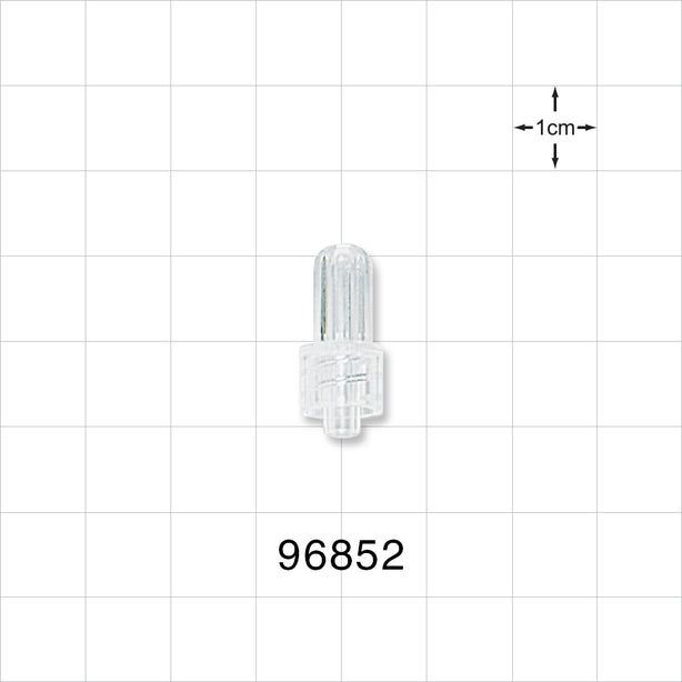 Male Luer Cap, Non-Vented, Clear -  - 96852