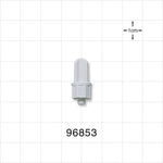 Male Luer Cap, Non-Vented, White -  - 96853