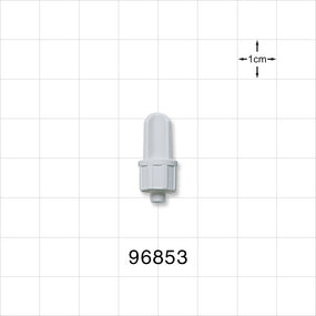 Male Luer Cap, Non-Vented, White -  - 96853