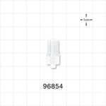 Male Luer Cap, Non-Vented, Clear -  - 96854