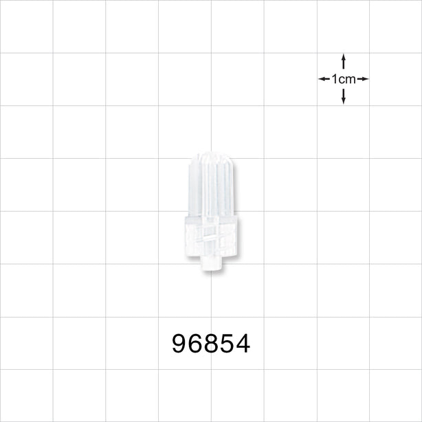 Male Luer Cap, Non-Vented, Clear -  - 96854