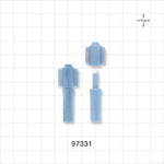 3-Part Torquer, Blue - Fits 2.4 FR - 3 FR Guide Wires (0.032 inch - 0.038 inch, 0.8 mm - 1 mm) - 97331