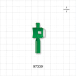 3-Part One-Handed Torquer, Green - Fits 1.37 FR - 3 FR Guide Wires (0.018 inch - 0.039 inch, 0.45 mm - 1 mm) - 97339