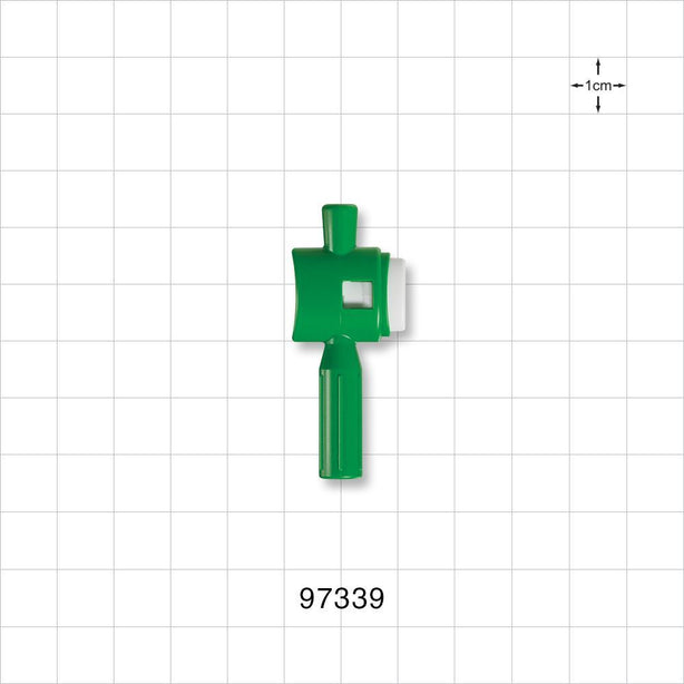 3-Part One-Handed Torquer, Green - Fits 1.37 FR - 3 FR Guide Wires (0.018 inch - 0.039 inch, 0.45 mm - 1 mm) - 97339