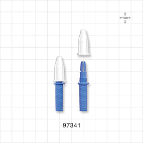 2-Part Torquer, Blue - Fits 1.1 FR - 1.6 FR Guide Wires (0.014 inch - 0.021 inch, 0.36 mm - 0.53 mm) - 97341