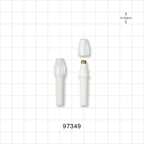 3-Part Torquer, White - Fits 0.68 FR - 1.37 FR Guide Wires (0.009 inch - 0.018 inch, 0.22 mm - 0.45 mm) - 97349