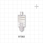Flow Control Switch, Female Luer Lock Inlet, Male Luer Lock Outlet, White -  - 97362