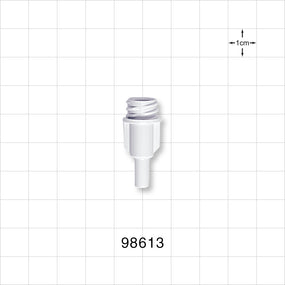 Large-Bore Female Connector, White - 0.204 inch OD (5.2 mm); 0.146 inch Thru Hole (3.7 mm) - 98613