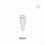 Large Bore Female Connector, High Quality , White - 0.236 inch OD (6 mm); 0.181 inch Thru Hole (4.6 mm) - 98633