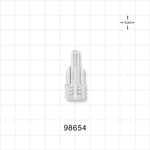Large Bore Male Connector, Clear - 0.208 inch OD (5.3 mm) OD; 0.146 inch Thru Hole (3.7 mm) - 98654