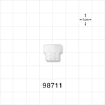 Large-Bore Female Cap, Vented, Natural -  - 98711