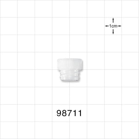 Large-Bore Female Cap, Vented, Natural -  - 98711