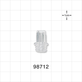 Large-Bore Female Cap, Non-Vented, Clear -  - 98712