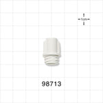 Large-Bore Female Cap, Non-Vented, White -  - 98713