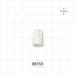 Large-Bore Male Cap, Non-Vented, White -  - 98753