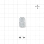 Large-Bore Male Cap, Non-Vented, Clear -  - 98754