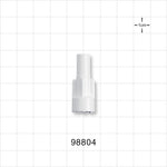 Large-Bore Male Connector, White - 0.315 inch OD (8 mm); 0.197 inch Thru Hole (5 mm) - 98804