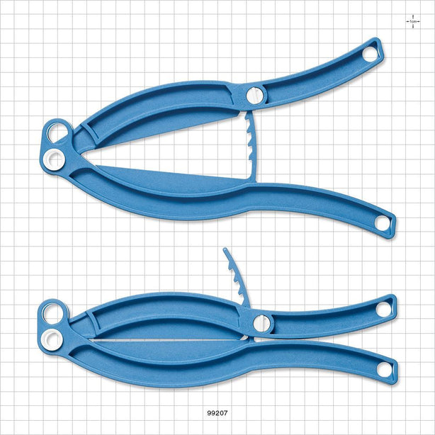 Bag Clamp with Lock, Blue - 3.937 inch (100 mm) Sealing Length - 99207