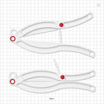 Bag Clamp with Lock, White - 3.937 inch (100 mm) Sealing Length - 99211