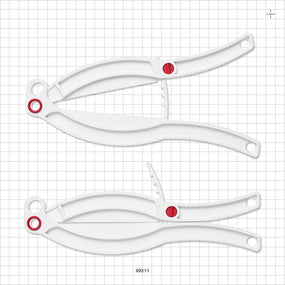 Bag Clamp with Lock, White - 3.937 inch (100 mm) Sealing Length - 99211