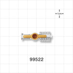 1-Way Stopcock, Female Luer Lock, Male Luer with Spin Lock - 500 psi - 99522