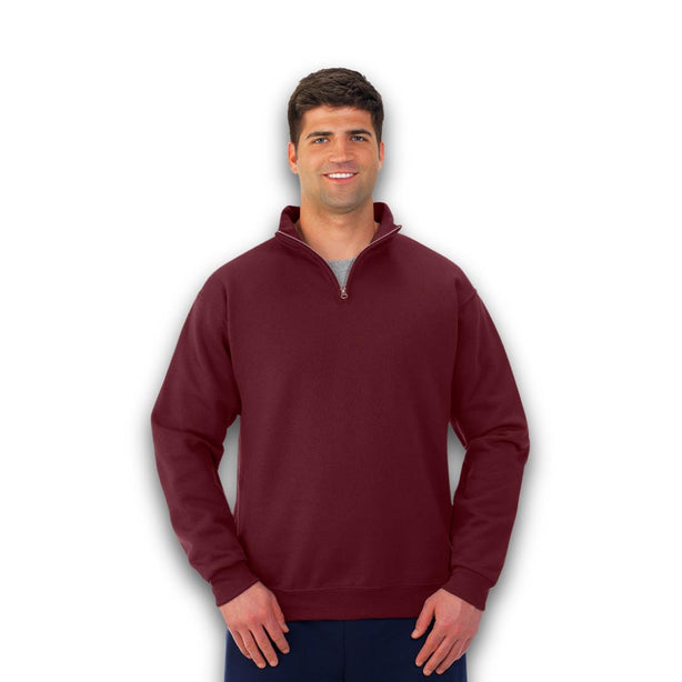 Jerzees Men's Quarter-Zip Sweatshirt 995 MAROON M - 1.0 Each - MDL-995MARM