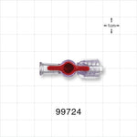 1-Way Stopcock, Female Luer Lock, Male Luer with Spin Lock - 29 psi - 99724