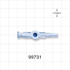 1-Way Stopcock, Female Luer Lock, Male Luer Slip - 500 psi - 99731