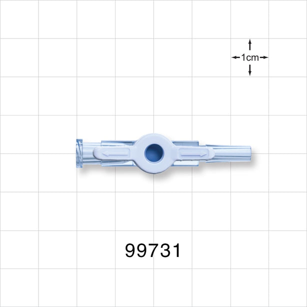 1-Way Stopcock, Female Luer Lock, Male Luer Slip - 500 psi - 99731
