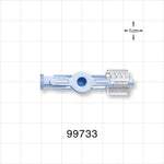 1-Way Stopcock, Female Luer Lock, Swivel Male Luer Lock - 500 psi - 99733