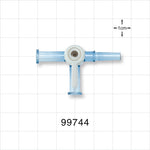 2-Way Stopcock, 2 Female Luer Locks, Male Luer Slip, 90 Degree Turn Handle, 50 psi - 50 psi - 99744