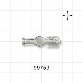 1-Way Stopcock, Female Luer Lock, Male Luer with Spin Lock - 45 psi - 99759