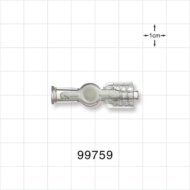1-Way Stopcock, Female Luer Lock, Male Luer with Spin Lock - 45 psi - 99759