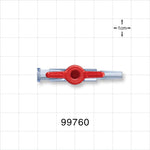 1-Way Stopcock, Female Luer Lock, Male Luer Slip - 1200 psi - 99760