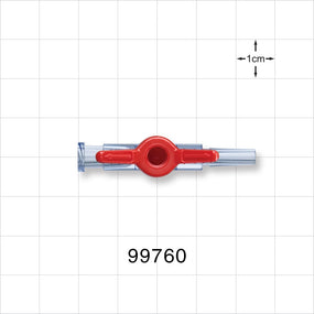 1-Way Stopcock, Female Luer Lock, Male Luer Slip - 1200 psi - 99760