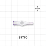 1-Way Stopcock, Female Luer Lock, Male Luer Slip - 50 psi - 99780