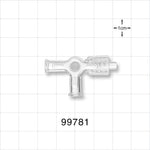 4-Way Stopcock, 2 Female Luer Locks, Swivel Male Luer Lock - 29 psi - 99781