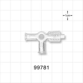 4-Way Stopcock, 2 Female Luer Locks, Swivel Male Luer Lock - 29 psi - 99781