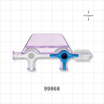 2-Gang Stopcock Manifold, 3 Female Luer Locks, Male Luer with Spin Lock - 58 psi - 99868