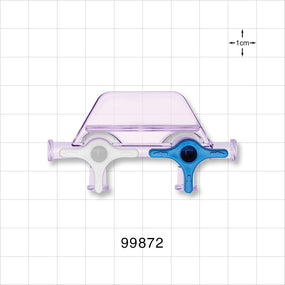 2-Gang Stopcock Manifold, 4 Female Luer Locks - 58 psi - 99872