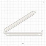Bag Clamp, White - 8.661 inch (220 mm) Sealing Length - 99917