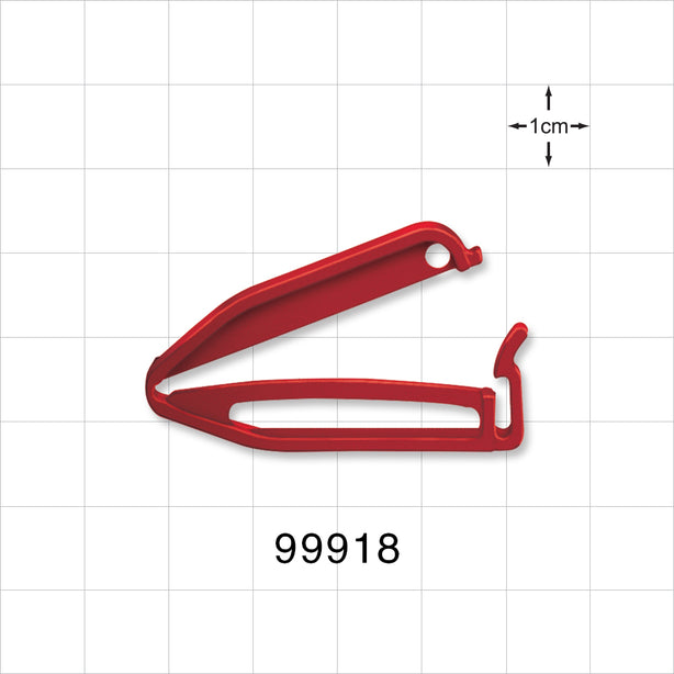 Bag Clamp, Red - 1.575 inch (40 mm) Sealing Length - 99918