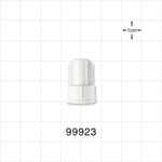 Large Bore Male Cap, Non-Vented, White -  - 99923