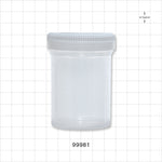 Specimen Container w/White Cap - 120 ml; 2.1 inch Opening (53 mm) - 99981