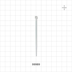 General Purpose Cable Tie, Non-Reopening, Natural - 3.15 inch (80 mm); 80N (18 lbs) Breaking Strength - 99989