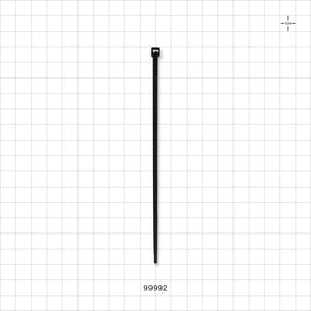 General Purpose Non-Reopening Cable Tie, Black - 5.15 inch (139.7 mm); 178N (40 lbs) Breaking Strength - 99992